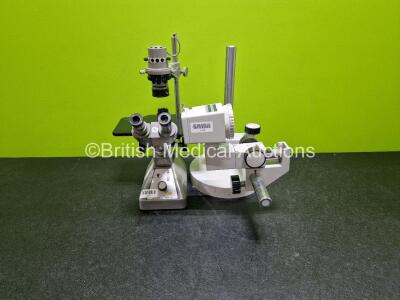 Job Lot Including 1 x Olympus CK Benchtop Microscope and 1 x Carl Zeiss Microscope Stand *AN 14783 / 14799* 13/5