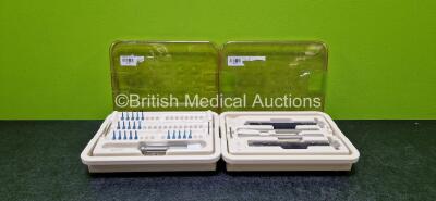 Job Lot Including 1 x Depuy Twistoff Screw Set in Tray and 1 x Depuy DSU Varisation Staple Set in Tray *Both Incomplete Sets* *SN NA*