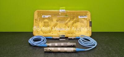 2 x Smith & Nephew Dyonics Power REF 7205354 Shaver Handpieces (Damaged Tray - See Photos) *SN TP21430 / TP11769*