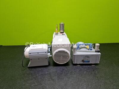 Job Lot Including 1 x Thermo Scientific VLP 120 Vacuum Pump, 1 x Vacuubrand Membran ME 4 Vacuum Pump and 1 x Heidolph 591-00141-00-0 Rotavac Vario Control