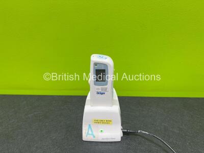 Drager JM-103 Jaundice Meter (Powers Up) with JM-A30 Charger Unit (Missing Casing - See Photos) and Power Supply