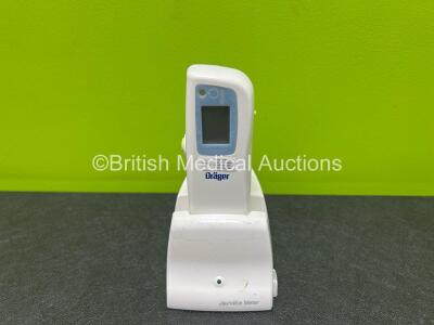 Drager JM-103 Jaundice Meter (No Power Due to Missing Batteries, Missing Battery Cover- See Photos) with JM-A30 Charger Unit (Power Supply Not Included)