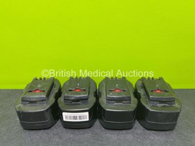 4 x Stryker Ref 6500-101-010 24V DC Battery Packs (All Untested)