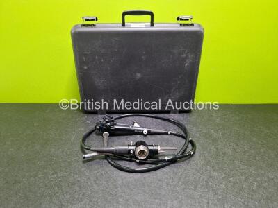 Olympus CF-200S Video Sigmoidoscope in Case - Engineer's Report : Optical System - No Fault Found, Angulation - No Fault Found, Insertion Tube - No Bending Section Rubber, Light Transmission - No Fault Found, Channels - No Fault Found, Leak Check - No Fau