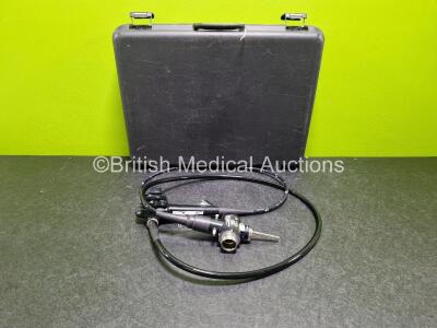 Olympus GIF-XQ260 Video Gastroscope in Case - Engineer's Report : Optical System - No Fault Found, Angulation - No Fault Found, Insertion Tube - No Fault Found, Light Transmission - No Fault Found, Channels - No Fault Found, Leak Check - No Fault Found *S