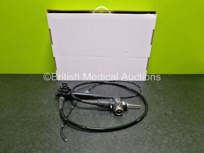 Olympus GIF-XP260 Video Gastroscope in Case - Engineer's Report : Optical System - No Fault Found, Angulation - Not Reaching Specification, Insertion Tube - No Fault Found, Light Transmission - No Fault Found, Channels - No Fault Found, Leak Check - No Fa