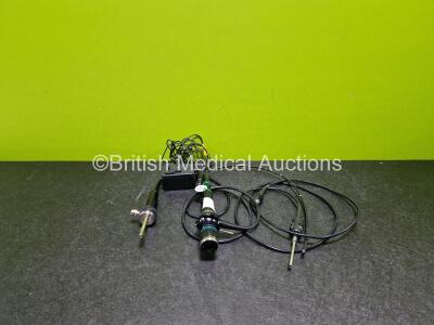 Olympus BF Type P20D Video Bronchoscope - Engineer's Report : Optical System - Excessive Broken Fibers, Angulation - No Fault Found, Insertion Tube - Badly Kinked, Light Transmission - No Fault Found, Channels - No Fault Found, Leak Check - No Fault Found