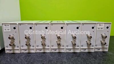 Spacelabs 90478 Job Lot Including 7 x Spacelabs Medical Model 90478 Telemetry Receiver ...