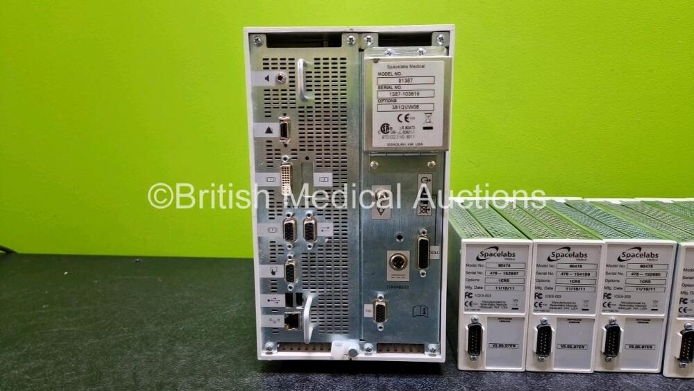 Spacelabs 90478 Job Lot Including 7 x Spacelabs Medical Model 90478 Telemetry Receiver ...