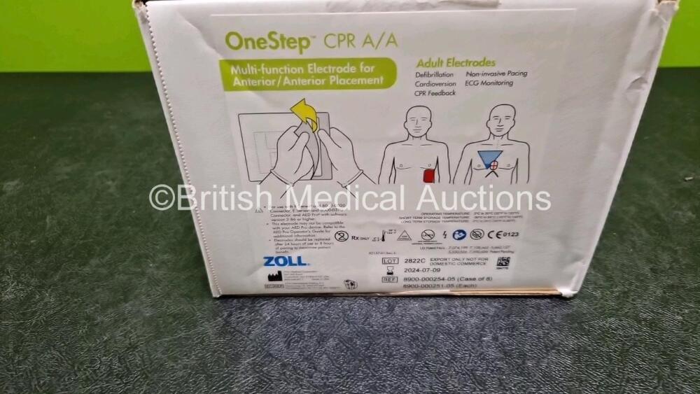 8 x Zoll One Step CPR A/A Multi Function Electrode Packs *Exp 07