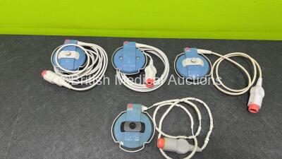 4 x Philips US Transducers (2 x Damage to Cable Casing - See Photos) - 2