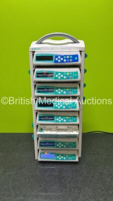 Job Lot Including 8 x B.Braun Infusomat Space Infusion Pumps (All Power Up) and 2 x B.Braun Space Stations (Both Power Up) *658267 / 637543 / 839472 / 685174 / 662331 / 662281 / 673119 / 655242*