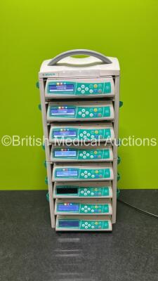 Job Lot Including 8 x B.Braun Infusomat Space Infusion Pumps (All Power Up) and 2 x B.Braun Space Stations (Both Power Up) *738661 / 662857 / 685223 / 644171 / 642424 / 668935 / 655238 / 662282*