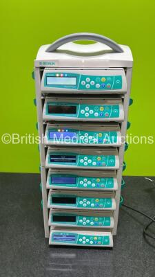 Job Lot Including 8 x B.Braun Infusomat Space Infusion Pumps (All Power Up) and 2 x B.Braun Space Stations (Both Power Up) *384138 / 673083 / 685184 / 627878 / 669040 / 655304 / 644169 / 671665*