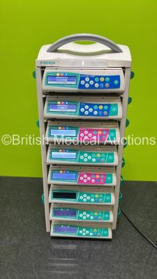 Job Lot Including 8 x B.Braun Infusomat Space Infusion Pumps (All Power Up) and 2 x B.Braun Space Stations (Both Power Up) *658242 / 658204 / 379439 / 673126 / 379441 / 644193 / 664577 / 644162*