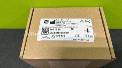 GE Datex-Ohmeda Flow Sensor REF 5697524 in Box (Sealed Box) *Mfd 2022* - 2