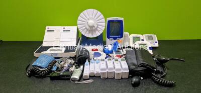 Mixed Lot Including 2 x Alere Cholestech LDX Analyzers (1 x Cracked Casing - See Photos), 1 x Marsden Weighing Scale, 1 x Stuart Rotator SB3 (Damaged - See Photos), 1 x Welch Allyn Spot Vital Signs LXi Patient Monitor (Cracked Screen - See Photos), 3 x Om