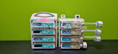 Job Lot Including 4 x B.Braun Perfusor Space Syringe Pumps (All Power Up with Stock Power Supply - Stock Power Supply Not Included) , 4 x B.Braun Infusomat Space Infusion Pumps (2 x Power Up with Stock Power Supply - Stock Power Supply Not Included and 2 