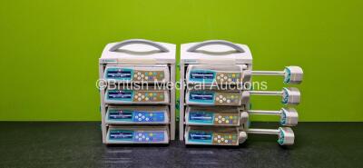 Job Lot Including 4 x B.Braun Perfusor Space Syringe Pumps, 4 x B.Braun Infusomat Space Infusion Pumps and 2 x B.Braun Space Stations (All Power Up with Stock Power Supply - Stock Power Supply Not Included) *SN 375412 / 376265 / 375370 / 376270 / 457674 /