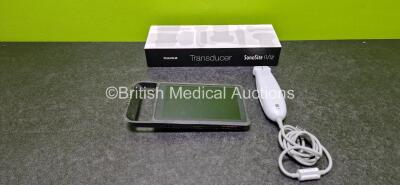 Fujifilm SonoSite iViz Ultrasound System Ref P20830-52 *Mfd 2020* with 1 x L25v Transducer Ref P21877-10 *Mfd 2020* and 1 x Rechargeable Li-on Battery Ref P18438-01 *Flat Battery* in Box (Untested Due to No Power Supply and Flat Battery)