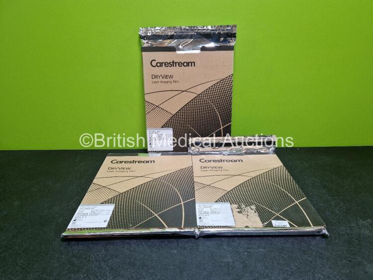 3 x Carestream DryView Laser Imaging Films Ref 1196740 35 x 43cm *All Expired*