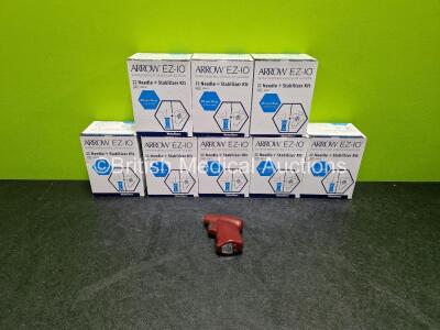 Job Lot Including 1 x EZ-10-G3 Power Driver (Powers Up) with 8 x Boxes of 5 x Arrow EZ-10 Ref 9001P Needle and Stabilizer Kits *All Expire - 09 /2025*