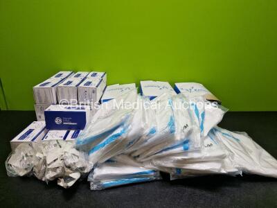 Job Lot Including Aural Ear Speculums, 24 x Boxes of 50 x Face Masks and 36 x Coveralls M/L