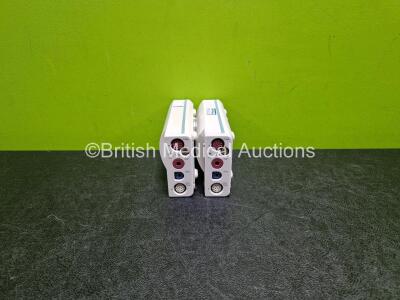 2 x Philips M3001A Modules Including ECG, SpO2, NBP, Press and Temp Options *SN DE907U0069 / DE717Q3884*