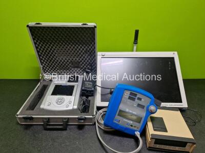 Mixed Lot Including 1 x Cubescan Bio - Con 500 Bladder Scanner, 1 x GE Dinamap PRO 100V2 Vital Signs Monitor, 1 x Bard Bladder Scan and 1 x Vision Elect HDTV (Spares and Repairs)