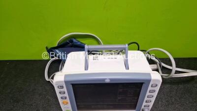 GE Dash 2500 Patient Monitor Including ECG, SpO2 and NIBP Options (Powers Up) *SN SCG08135015WA* - 3