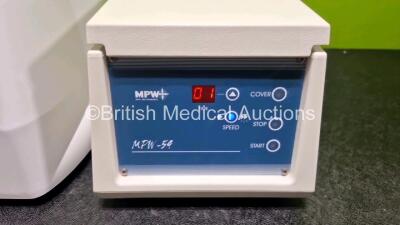 Job Lot Including 1 x Drucker Horizon 6 Flex FA Centrifuge and 1 x MPW-54 Centrifuge (Both Power Up) *SN 200107AA560 / 10054W098912* - 2