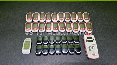 Job Lot Including 10 x Accu-Chek Performa Blood Glucose Monitors, 14 x Accu-Chek Performa Nano Blood Glucose Monitor, 1 x Kinetik Blood Glucose Monitor and 1 x Masimo SET Rad-5 Signal Extraction Pulse Oximeter - 2