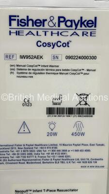 Fisher and Paykel CosyCot Infant Resuscitaire with Mattress (Powers Up) *S/N 090224000300* - 5