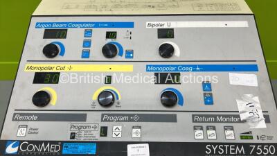 ConMed System 7550 Electrosurgical Generator +ABC Modes (Powers Up) - 2