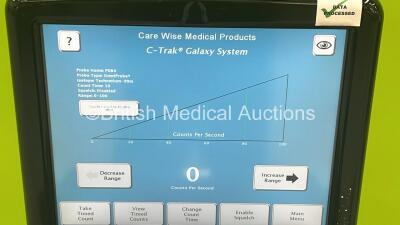 Southern Scientific C-Trak Galaxy Gamma Probe System Model CW4000 on Trolley with Power Supply, Canon Printer and User Manual *CW4-01210* - 2