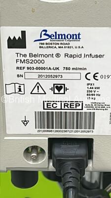 Belmont FMS2000 Rapid Infuser on Stand (Powers Up) *S/N 2012052973* - 5