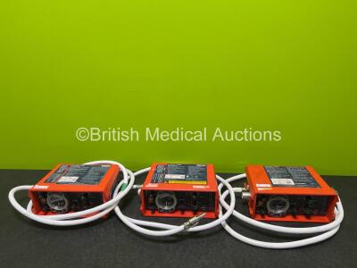 3 x Smiths Pneupac paraPAC 200D Ventilators with Hoses *MR Compatible*