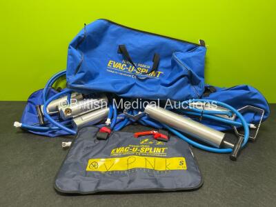 Job Lot Including 6 x Hartwell Medical Pumps and 1 x Hartwell Medical Small Evac-U-Splint in 3 x Carry Bags