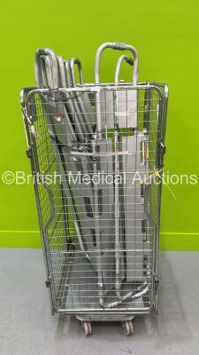 9 x Aluminium Scoop Stretchers (Cage Not Included)