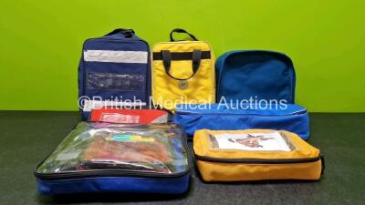 Job Lot Including 1 x Openhouse Medical Bag, 1 x SP Services Bag, 1 x Laerdal Bag, 3 x Unknown Medical Bags and 1 x Ferno Pedi-Mate Model 678 in Bag