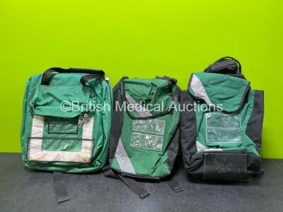 3 x Ambulance Rucksack Bags