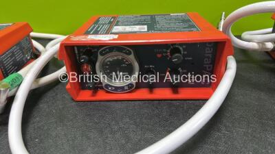 3 x Smiths Pneupac paraPAC 200D Ventilators with Hoses *MR Compatible* - 3