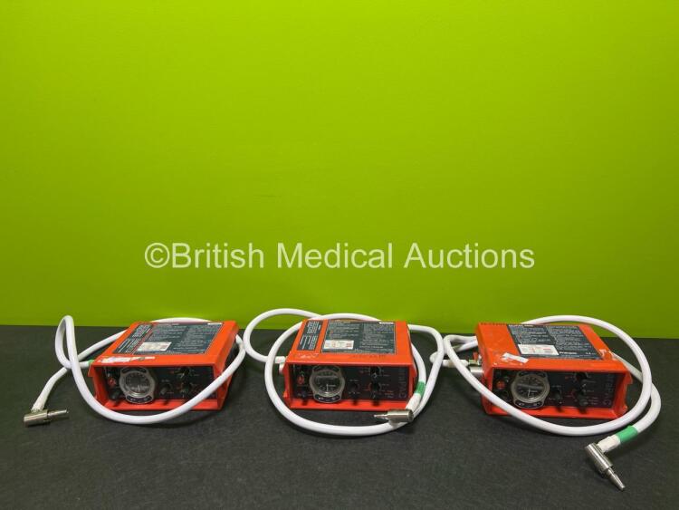 3 x Smiths Pneupac paraPAC 200D Ventilators with Hoses *MR Compatible*