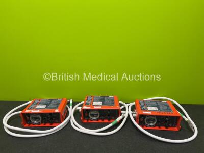 3 x Smiths Pneupac paraPAC 200D Ventilators with Hoses *MR Compatible*