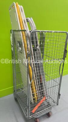 Cage Including 4 x Aluminium Scoop Stretchers and 4 x Spinal Boards (Cage Not Included) - 2