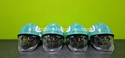 4 x Ambulance Safety Helmets