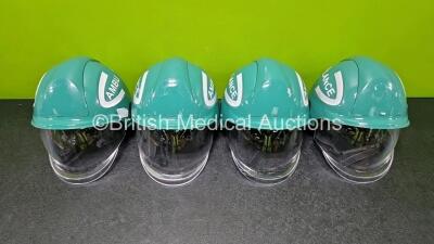 4 x Ambulance Safety Helmets - 2