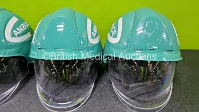 4 x Ambulance Safety Helmets - 4