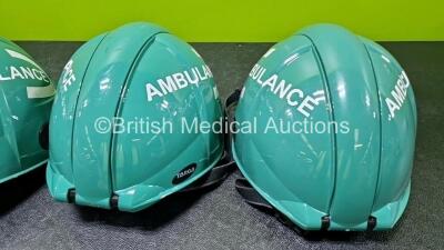 4 x Ambulance Safety Helmets - 10