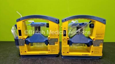 2 x Laerdal LSU Suction Units Including 2 x Suction Cups and Lids (Both Power Up, Both Missing Batteries and Both Damaged Casings - See Photos) - 8